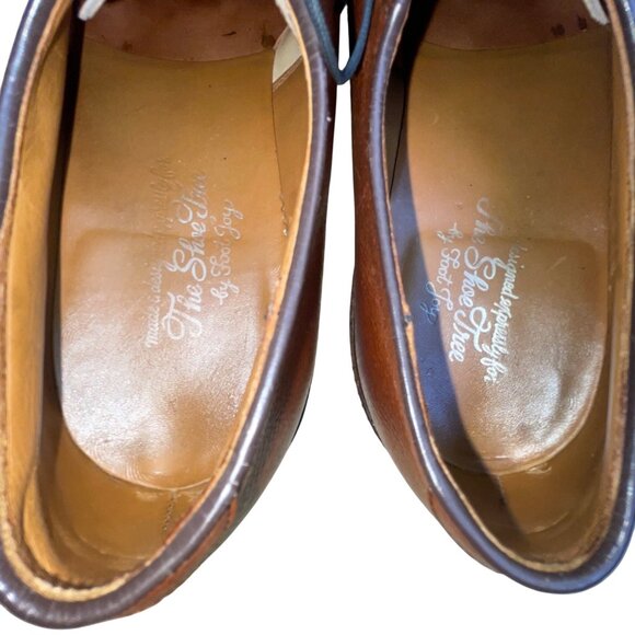 The Shoe Tree Men’s Brown Leather Lace-Up Classic Oxford Dress Shoes Size 10.5 main image 6